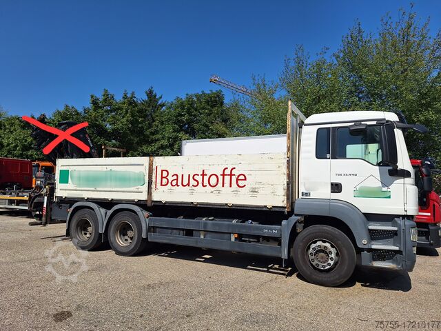 Truck with flatbed (open) MAN TGS 33.440 6x4 Pritsche 2011 ohne Kr 