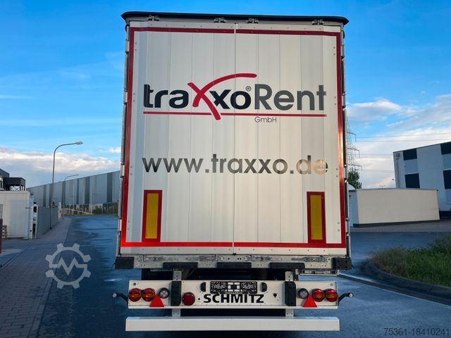 Auflieger mit Pritsche & Plane SCHMITZ CARGOBULL SCS, XL + Getränke + DC