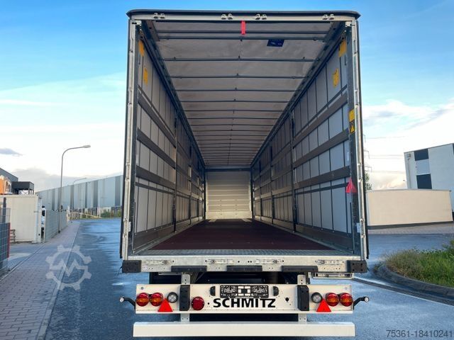 Auflieger mit Pritsche & Plane SCHMITZ CARGOBULL SCS, XL + Getränke + DC