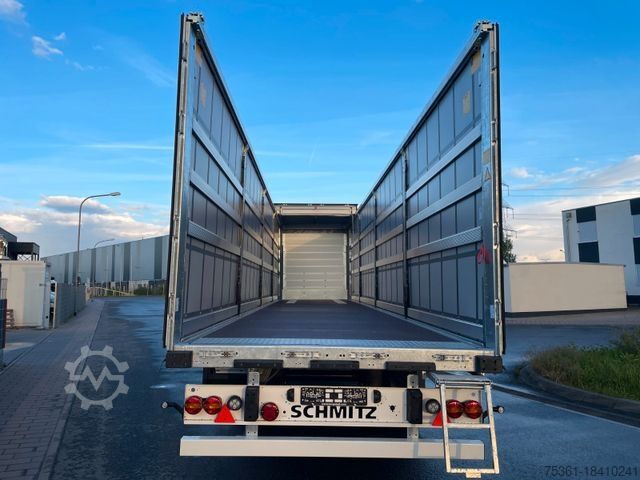 Auflieger mit Pritsche & Plane SCHMITZ CARGOBULL SCS, XL + Getränke + DC