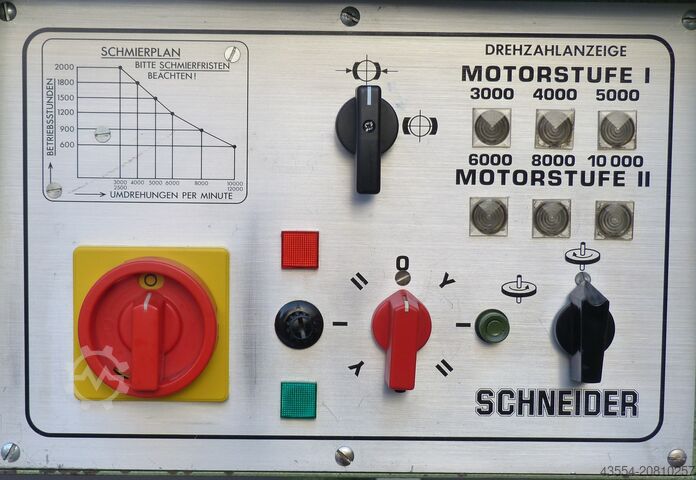Schwenkfräse Schwenkspindelfräse Fräse SCHNEIDER mit Lieferung nach D und in EU Typ SH 1/2 m Vorschub HOLZ HER