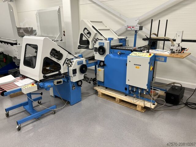 Falzmaschine GUK FA 49/4 Folding Machine + GUK FA 49/4 Cross Folding Module