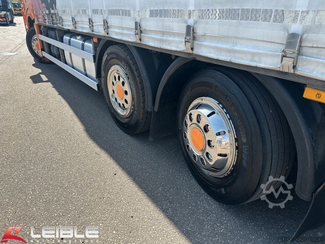 Flatbed truck with tarp MERCEDES-BENZ Actros 2548*Stream Space*VollLuft/Lift/Lenk*