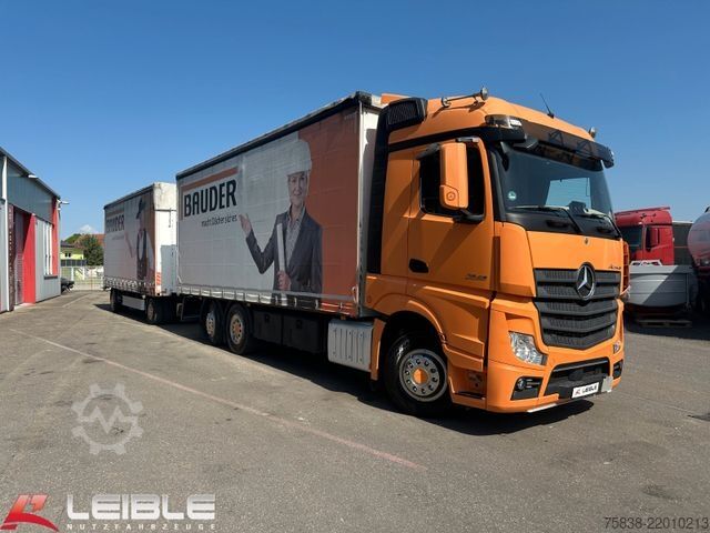 Flatbed truck with tarp MERCEDES-BENZ Actros 2548*Stream Space*Fliegl Jumbo**