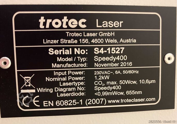 Graviermaschine Trotec Speedy 400