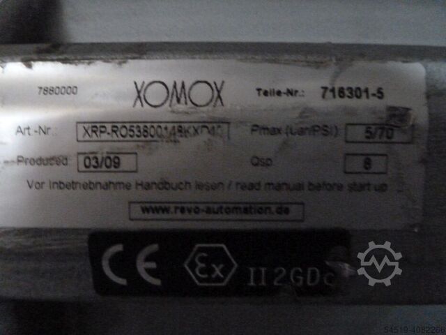 23 x Tufline plug valve DN80 + actuator XOMOX 716301-5