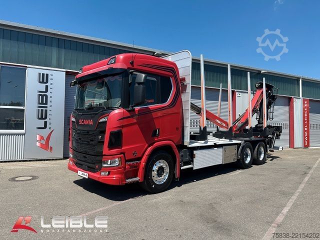 Logging truck SCANIA R 580 6x4 V8*Palfinger EPSILON M12Z*Exte*