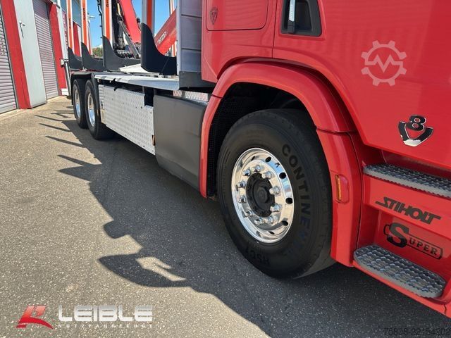 Logging truck SCANIA R 580 6x4 V8*Palfinger EPSILON M12Z*Exte*