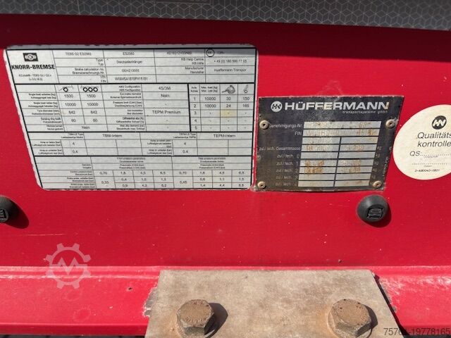 Roll-off trailer Hüffermann HSA 1870