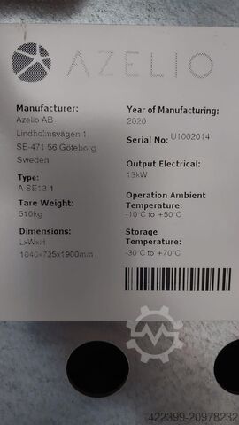 Stirling motor set with generator Azelio STIRLING Stirling