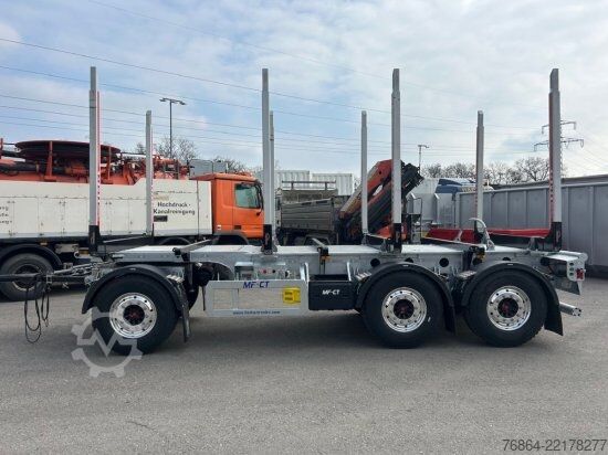 Log trailer MF -CT, HOLZANHäNGER, 3-ACHSEN, 4 RUNGENPAARE,
