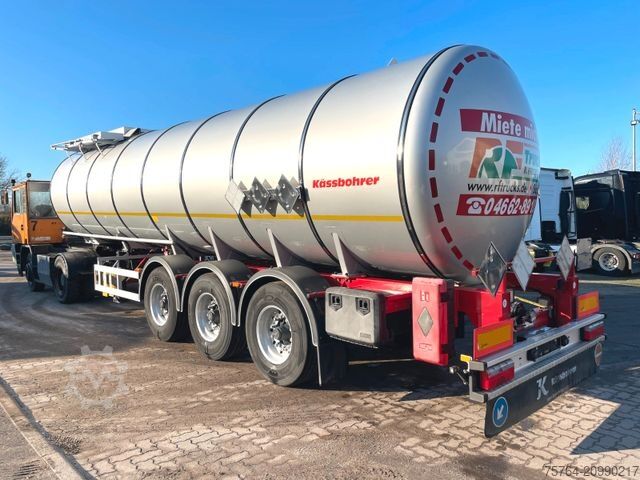 Tanker semitrailer KÄSSBOHRER 32m² V2A Bitumentankauflieger /leicht beschädigt