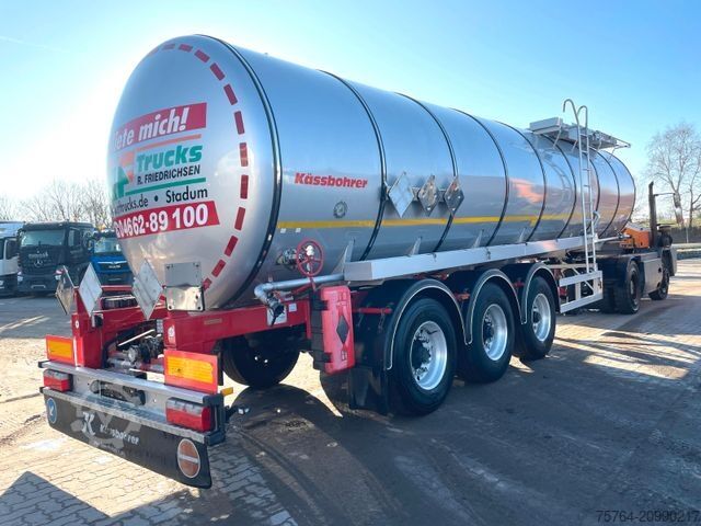 Tanker semitrailer KÄSSBOHRER 32m² V2A Bitumentankauflieger /leicht beschädigt