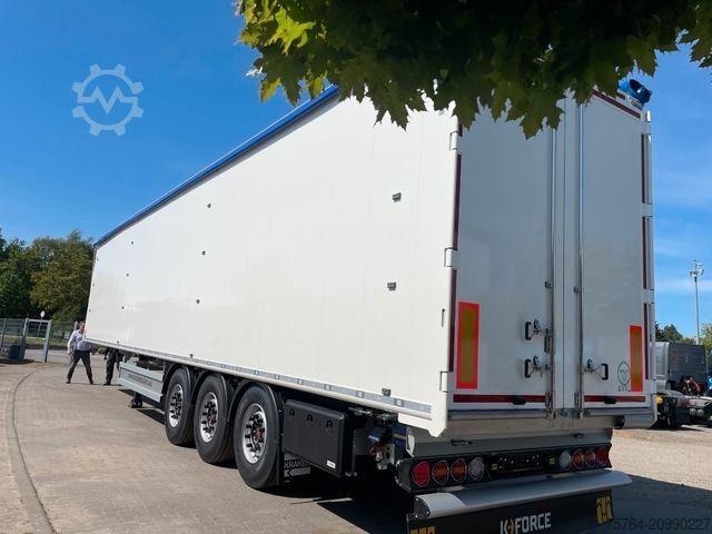 Walking floor semitrailer KRAKER ca. 92 m³ Schubboden/10mm Boden/Funk/Auch Miete!