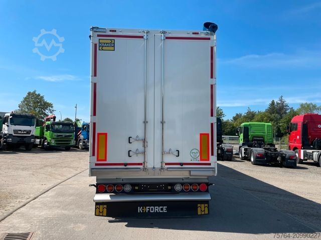 Walking floor semitrailer KRAKER ca. 92 m³ Schubboden/10mm Boden/Funk/Auch Miete!