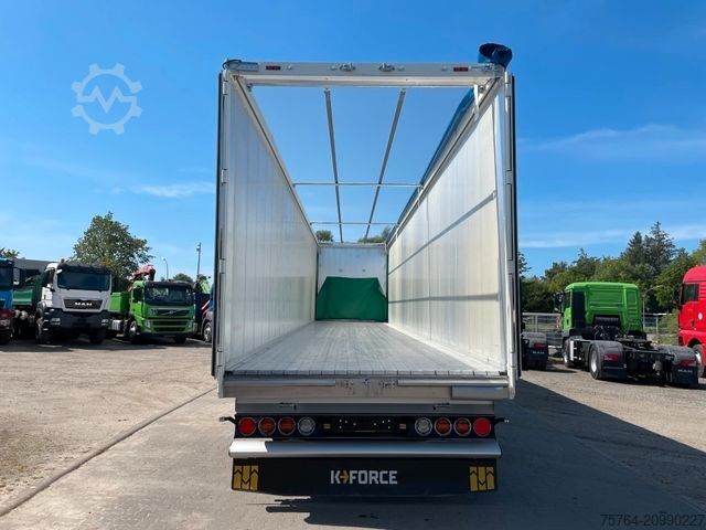 Walking floor semitrailer KRAKER ca. 92 m³ Schubboden/10mm Boden/Funk/Auch Miete!