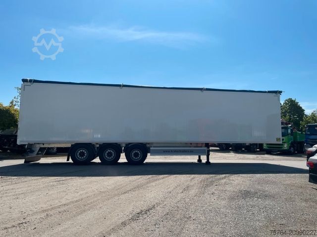 Walking floor semitrailer KRAKER ca. 92 m³ Schubboden/10mm Boden/Funk/Auch Miete!