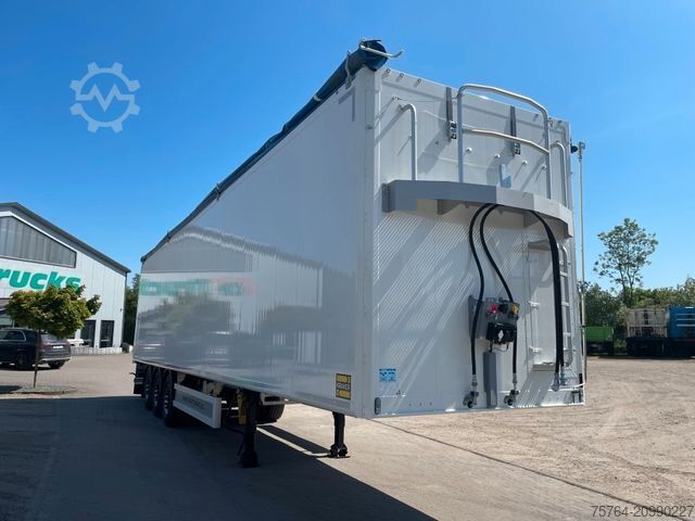 Walking floor semitrailer KRAKER ca. 92 m³ Schubboden/10mm Boden/Funk/Auch Miete!