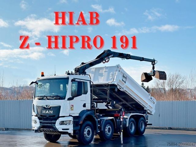 Tipper truck MAN TGS 35.470 * KIPPER 5,10m + KRAN * TOPZUSTAND