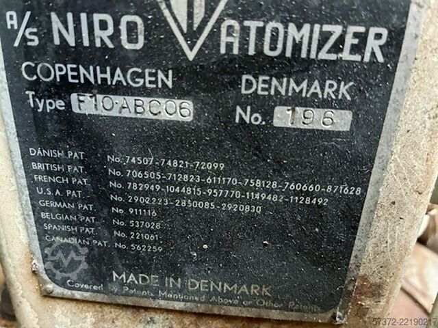Rehumidification-Instantizing Plant Niro Atomizer Kopenhagen F10 ABC06