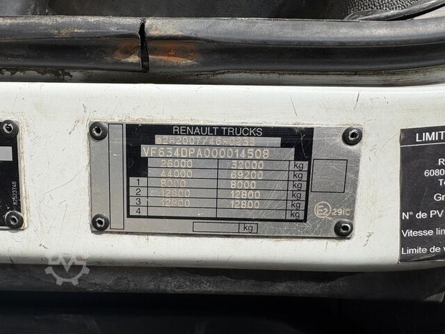Kranwagen Renault Kerax 380 6x4 Full Steel / Hiab 166B-3 / Remote...