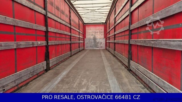 Open semitrailer with tarp KÖGEL SN 24 MEGA + LIFTACHSE + SCHEIBENBREMS