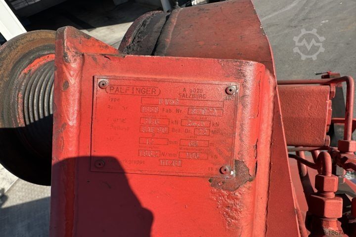 Truck mounted crane Scania R143 V8 6x4 Palfinger PK45000C / Swiss-Vehicle