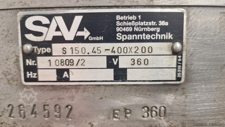 Magnetic disk SAV SAV Sinus-Magnettisch 400x200mm