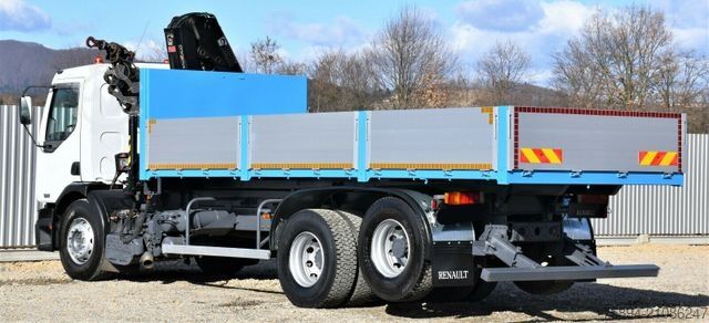 Tipper truck RENAULT Premium 320 *KIPPER 6,30m+HIAB 122B-2 DUO