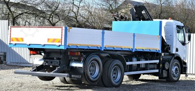 Tipper truck RENAULT Premium 320 *KIPPER 6,30m+HIAB 122B-2 DUO