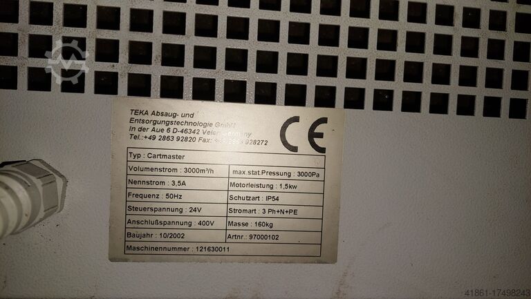 Schweißnebelabsaugung TEKA CARTMASTER
