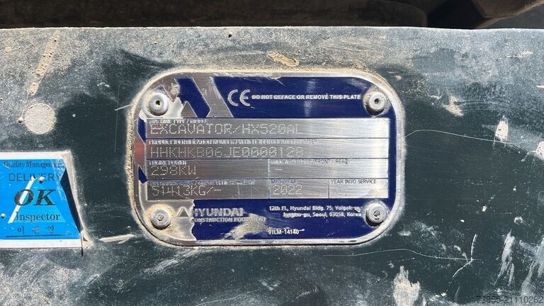 Kettenbagger Hyundai HX520AL