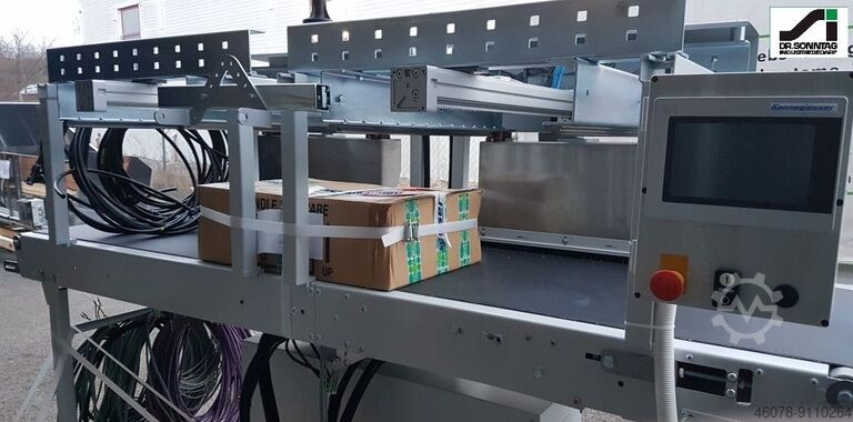 Belt conveyor with 2 x 90 ° off valves Kannegiesser GF 2250-680-600