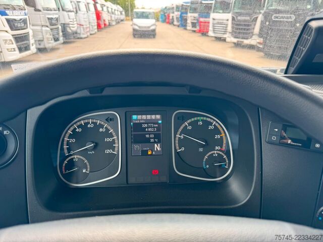Box truck MERCEDES-BENZ ATEGO 1530*KOFFER*LBW 2 TON*STANDKLIMA* 2 LIEGE