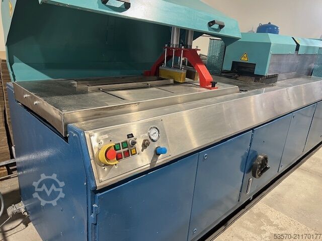 Profilanlage für PVC-Profile (300x100mm) Weber & Uniplast/Greiner DS 7.22 & CAL-VAK-4P & CAT-PUL-2D