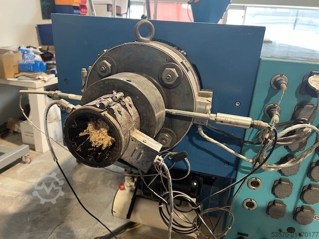 Profilanlage für PVC-Profile (300x100mm) Weber & Uniplast/Greiner DS 7.22 & CAL-VAK-4P & CAT-PUL-2D