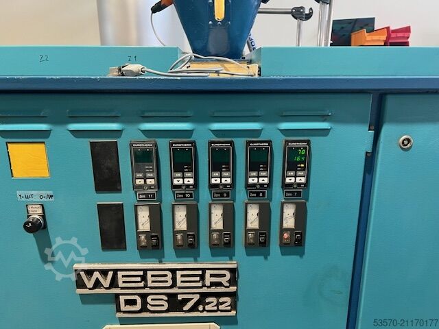 Profilanlage für PVC-Profile (300x100mm) Weber & Uniplast/Greiner DS 7.22 & CAL-VAK-4P & CAT-PUL-2D