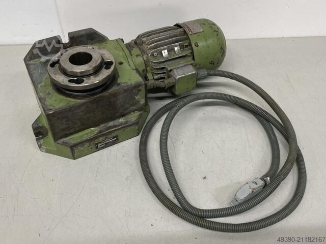 Motorisch angetriebener Teilapparat und Rundtisch auch als Takttisch mit 15° Indexrastung, Rundteilt WALTER TARM 125