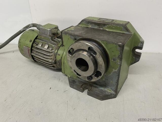 Motorisch angetriebener Teilapparat und Rundtisch auch als Takttisch mit 15° Indexrastung, Rundteilt WALTER TARM 125