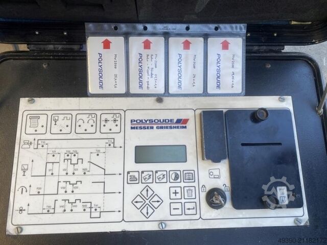 Inverter Stromquelle für Orbitalschweißmaschine, Schweißgerät + Wasserkühlung, Orbitalschweißgerät, MESSER GRIESHEIM - POLYSOUDE PS 204 + RC 200