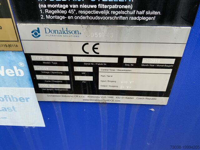 Welding fume extraction Donaldson DFPRO6 DFPRO16 3DFP9 2DFP