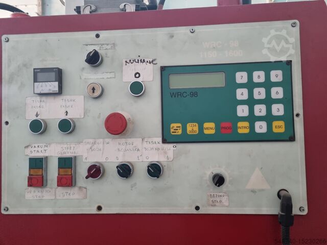 Paper box machine M&M Mediterranea de Maquinaria M&M WRC 98 1150-1600 pizza box machine,