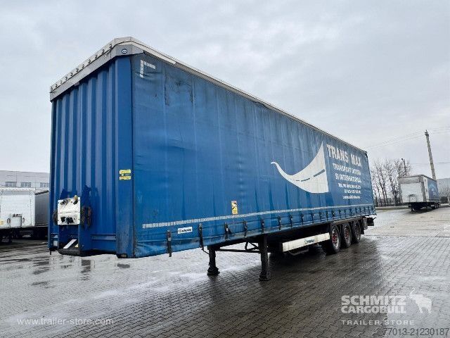 Auflieger mit Pritsche & Plane Krone Curtainsider Mega
