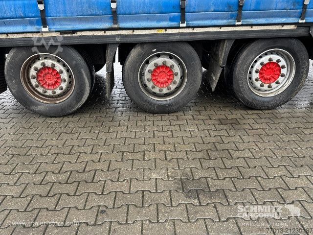 Auflieger mit Pritsche & Plane Krone Curtainsider Mega