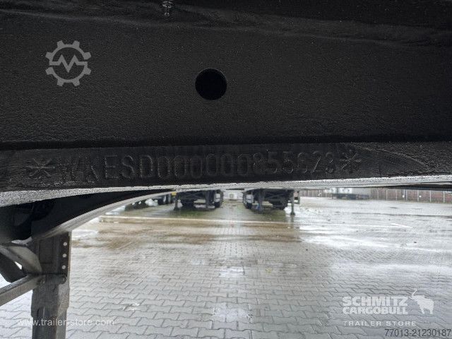 Auflieger mit Pritsche & Plane Krone Curtainsider Mega