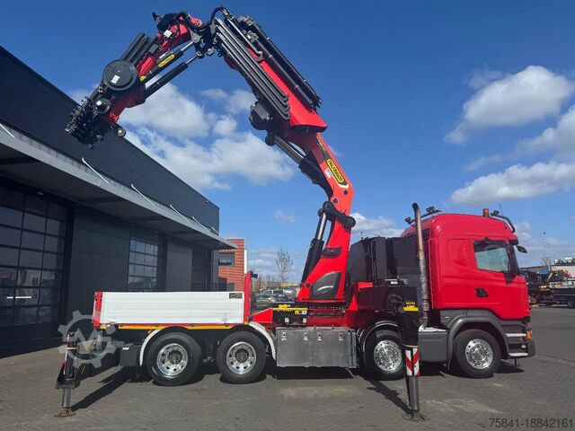 Crane truck Scania R 450 8x4 Palfinger PK 165.002 TEC F + JIB PJ 3...
