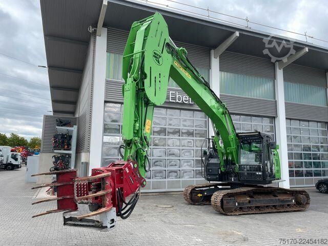 Wheel excavator Hitachi ZX225USLC-6 / 1.690h / OQ65 / Greifersäge