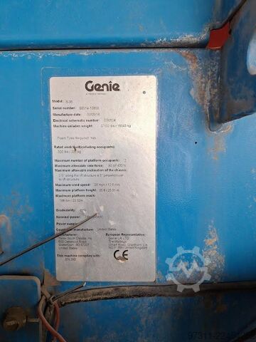 Telescopic boom lift Genie S-85