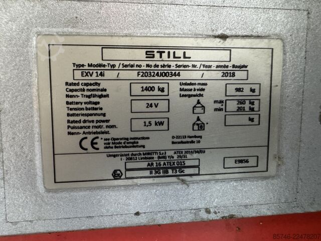 EXV 14 i * DEMO * Atex EX * Miretti 3G / Z2 * NEW battery !! STILL EXV 14 i * DEMO * Atex EX * Miretti 3G / Z2 * NEW battery !!