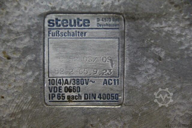 Foot switch Steute 2-pedalig  C S2 OS/OS